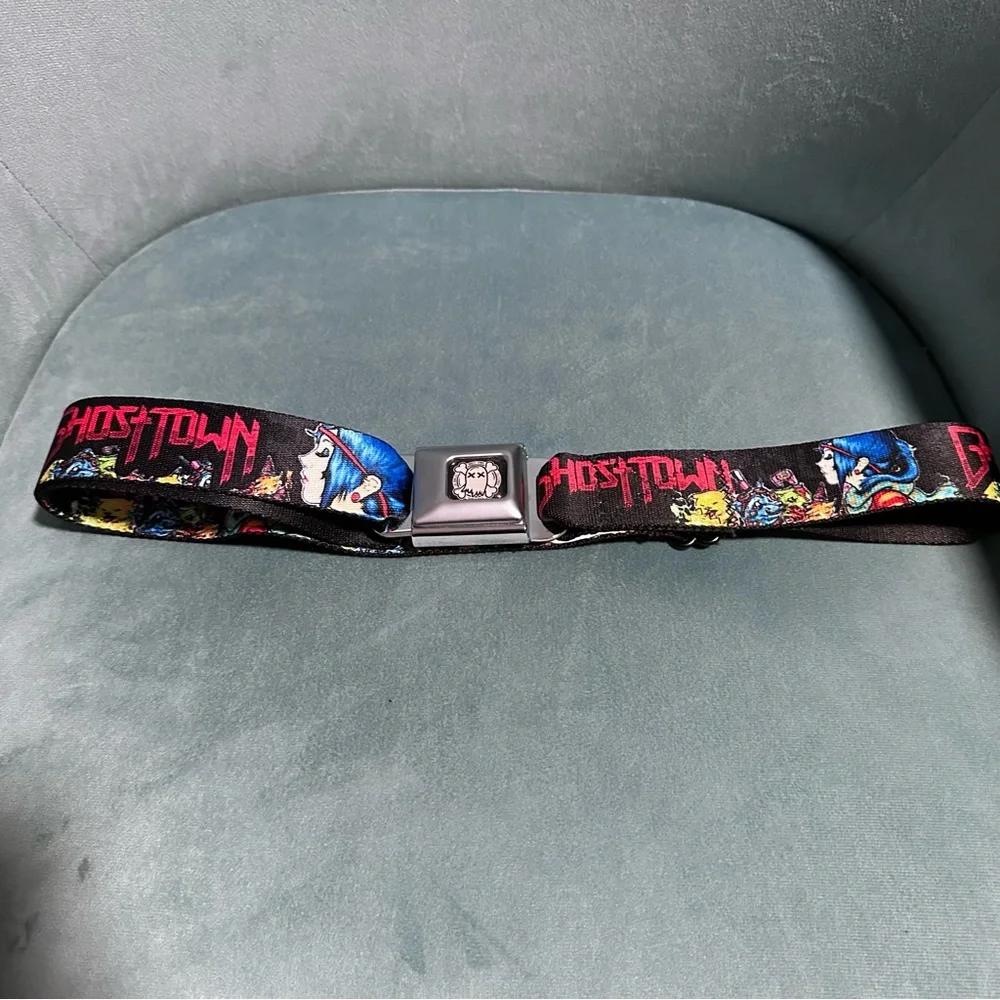 Hot Topic Rare Ghost Town Buckle Down Belt